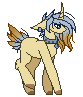 Size: 83x97 | Tagged: safe, artist:inspiredpixels, derpibooru import, oc, unofficial characters only, pony, unicorn, animated, curved horn, gif, horn, image, raised leg, simple background, solo, transparent background