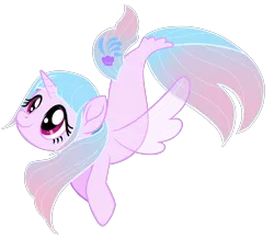 Size: 2011x1742 | Tagged: safe, artist:rosesweety, derpibooru import, oc, alicorn, pony, seapony (g4), blue mane, clothes, dorsal fin, eyelashes, female, fin wings, fish tail, flowing mane, flowing tail, horn, image, pink eyes, png, seaponified, see-through, simple background, smiling, solo, species swap, tail, transparent background, wings