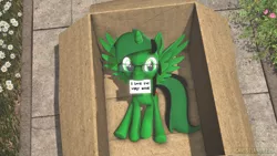 Size: 1920x1080 | Tagged: safe, artist:christian69229, derpibooru import, oc, oc:fernando jesús, unofficial characters only, alicorn, pony, 3d, alicorn oc, box, cardboard box, glasses, horn, image, letter, looking at you, male, png, pony in a box, solo, source filmmaker, stallion, wings