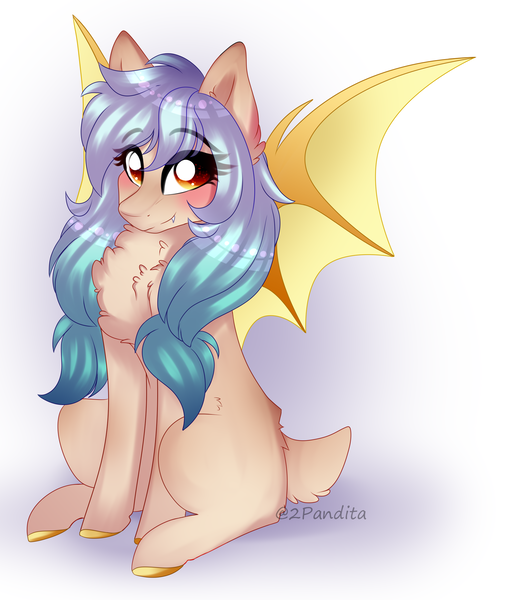 Size: 2100x2496 | Tagged: safe, artist:2pandita, derpibooru import, oc, bat pony, pony, female, image, mare, png, solo