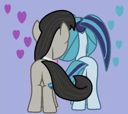 Size: 542x484 | Tagged: safe, artist:jadethepegasus, derpibooru import, octavia melody, sonata dusk, female, image, lesbian, png, shipping, sontavia, tail, tail wrap