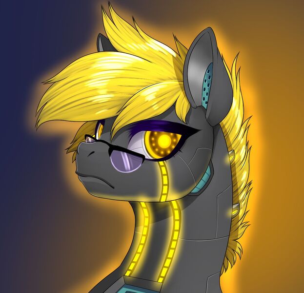 Size: 1415x1362 | Tagged: safe, derpibooru import, oc, oc:trestle, earth pony, pony, robot, robot pony, bust, image, jpeg, portrait, profile, solo