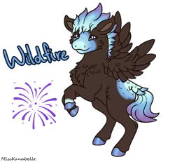 Size: 1950x1800 | Tagged: safe, artist:misskanabelle, derpibooru import, oc, unofficial characters only, pegasus, pony, chest fluff, female, image, mare, pegasus oc, png, rearing, signature, simple background, smiling, solo, transparent background, wings