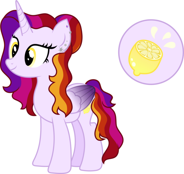 Size: 1275x1207 | Tagged: safe, artist:littlejurnalina, derpibooru import, oc, oc:sweet little lemon, alicorn, pony, female, image, mare, png, simple background, solo, transparent background