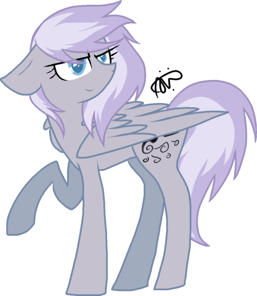 Size: 1073x1233 | Tagged: safe, artist:gallantserver, derpibooru import, oc, oc:amethyst strike, pegasus, pony, female, image, mare, offspring, parent:cloudchaser, parent:thunderlane, parents:thunderchaser, png, simple background, solo, transparent background