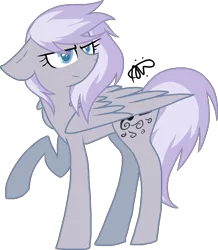 Size: 1073x1233 | Tagged: safe, artist:gallantserver, derpibooru import, oc, oc:amethyst strike, pegasus, pony, female, image, mare, offspring, parent:cloudchaser, parent:thunderlane, parents:thunderchaser, png, simple background, solo, transparent background