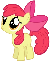 Size: 7000x8700 | Tagged: safe, artist:tardifice, derpibooru import, apple bloom, earth pony, pony, absurd resolution, apple bloom's bow, bow, female, filly, hair bow, image, nose wrinkle, png, sad, simple background, solo, standing, transparent background, vector