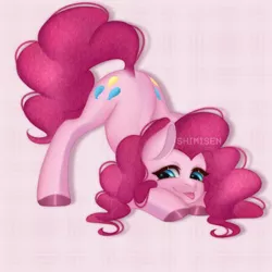 Size: 1900x1900 | Tagged: safe, artist:shimisen, derpibooru import, pinkie pie, earth pony, pony, abstract background, face down ass up, female, image, jacko challenge, mare, meme, png, solo, tongue out