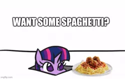 Size: 627x398 | Tagged: safe, artist:jargon scott, derpibooru import, edit, twilight sparkle, asdfmovie14, food, image, jpeg, meme, pasta, spaghetti