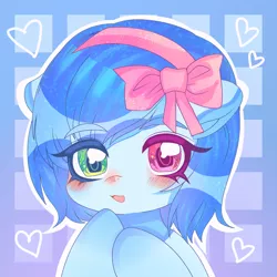 Size: 2600x2600 | Tagged: safe, derpibooru import, oc, oc:cloud west, pegasus, blushing, colored pupils, heterochromia, image, png, simple background, solo