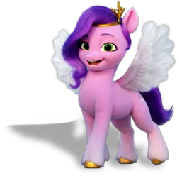 Size: 623x619 | Tagged: safe, derpibooru import, official, pipp petals, pegasus, pony, my little pony: a new generation, female, g5, image, looking at you, mare, png, shadow, simple background, solo, transparent background