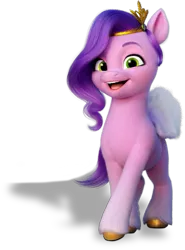 Size: 503x678 | Tagged: safe, derpibooru import, official, pipp petals, pegasus, pony, my little pony: a new generation, female, g5, image, looking at you, mare, png, shadow, simple background, solo, transparent background