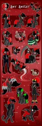 Size: 800x2349 | Tagged: safe, artist:happy-go-creative, derpibooru import, oc, oc:amy amulet, abyssinian, alicorn, breezie, ferret, pony, vampire, equestria girls, clothes, cosplay, costume, dress, equestria, female, filly, foal, gala dress, image, jpeg, magic, nightmare night, rainbow power, reference sheet, speed trail