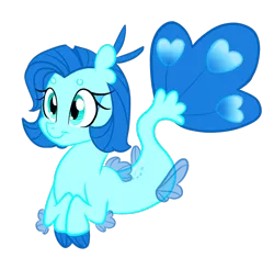 Size: 886x833 | Tagged: safe, artist:songheartva, derpibooru import, oc, unofficial characters only, earth pony, pony, seapony (g4), blue eyes, blue mane, blue tail, dorsal fin, female, fins, fish tail, flowing tail, image, png, simple background, smiling, solo, tail, transparent background