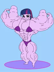 Size: 1536x2048 | Tagged: suggestive, artist:ducklover4072, derpibooru import, twilight sparkle, equestria girls, abs, bicep flex, biceps, bikini, bodybuilder, breasts, buff breasts, busty twilight sparkle, clothes, competitor, female, flexing muscles, image, jpeg, muscles, muscular female, overdeveloped muscles, swimsuit, twilight muscle