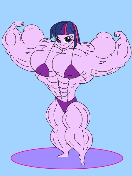 Size: 1536x2048 | Tagged: suggestive, alternate version, artist:ducklover4072, derpibooru import, twilight sparkle, equestria girls, abs, bicep flex, biceps, bikini, bodybuilder, breasts, buff breasts, busty twilight sparkle, clothes, competitor, female, flexing muscles, image, jpeg, muscles, muscular female, overdeveloped muscles, swimsuit, twilight muscle