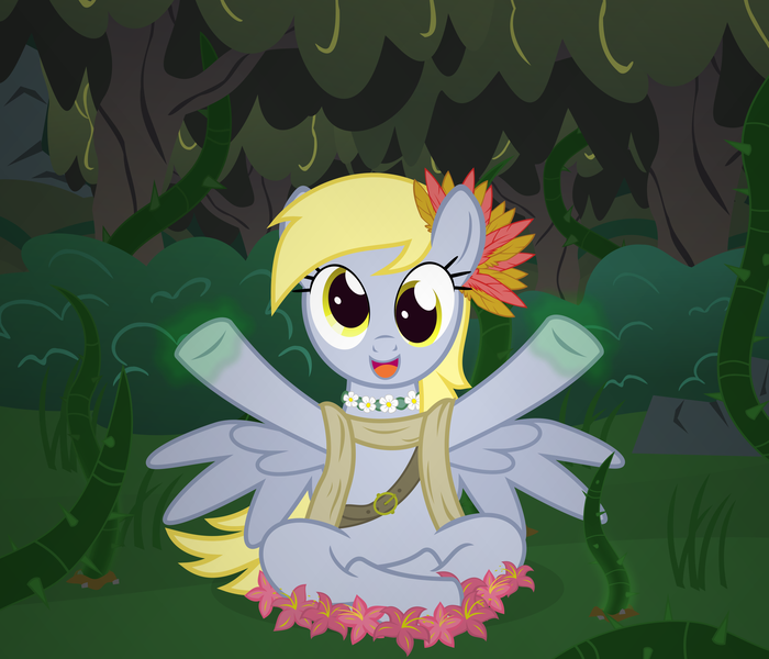 Size: 3500x3000 | Tagged: safe, artist:the smiling pony, derpibooru import, pegasus, pony, .svg available, cross legged, druid, dungeons and dragons, feather, flower, forest, image, looking at you, magic, pen and paper rpg, png, rpg, sitting, smiling, solo, spread wings, tentacles, thorn, tree, vector, vine, wings