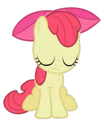 Size: 1587x1868 | Tagged: safe, artist:iamthegreatlyra, derpibooru import, apple bloom, earth pony, pony, female, filly, image, png, sad, simple background, solo, transparent background, vector