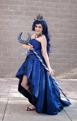 Size: 613x960 | Tagged: safe, artist:sarahndipity cosplay, derpibooru import, princess luna, human, clothes, cosplay, costume, image, irl, irl human, jpeg, photo