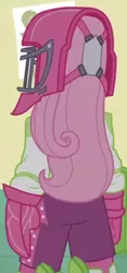 Size: 222x473 | Tagged: safe, derpibooru import, screencap, fluttershy, equestria girls, friendship games, cropped, hockey, image, png, solo, sports