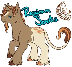 Size: 1950x1800 | Tagged: safe, artist:misskanabelle, derpibooru import, oc, unofficial characters only, bicorn, pony, cloven hooves, horn, horns, image, leonine tail, male, multiple horns, png, raised hoof, simple background, solo, stallion, transparent background