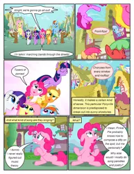 Size: 612x792 | Tagged: safe, artist:newbiespud, derpibooru import, edit, edited screencap, screencap, applejack, berry punch, berryshine, fluttershy, pinkie pie, rainbow dash, rarity, twilight sparkle, earth pony, pegasus, pony, unicorn, comic:friendship is dragons, a friend in deed, magical mystery cure, a true true friend, building, comic, dialogue, element of generosity, element of honesty, element of kindness, element of laughter, element of loyalty, element of magic, elements of harmony, eyelashes, eyes closed, female, hat, image, mane six, mare, outdoors, png, screencap comic, smiling, unicorn twilight