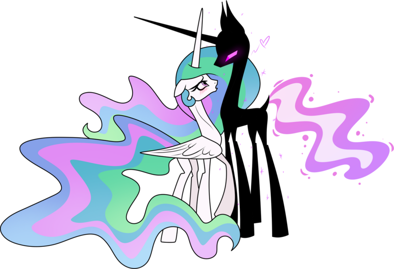 Size: 1280x873 | Tagged: safe, artist:helenosprime, derpibooru import, princess celestia, ponified, enderman, pony, image, minecraft, png, simple background, transparent background