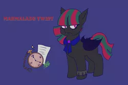 Size: 1772x1181 | Tagged: safe, artist:shacy's pagelings, derpibooru import, oc, oc:marmalade twist, bat pony, pony, emo foal, female, filly, foal, image, png, solo, they are a child