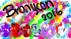 Size: 1440x801 | Tagged: safe, artist:skypaw122, derpibooru import, oc, unofficial characters only, alicorn, pony, bronycon, bronycon 2016, 2016, abstract background, alicorn oc, bust, horn, image, png, wings