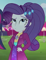 Size: 532x682 | Tagged: safe, derpibooru import, screencap, rarity, sci-twi, twilight sparkle, inclement leather, cropped, image, png