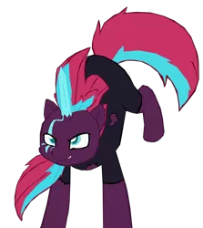 Size: 966x1082 | Tagged: safe, artist:benpictures1, artist:chedx, derpibooru import, tempest shadow, pony, unicorn, comic:the storm kingdom, my little pony: the movie, bad end, bodysuit, clothes, crystal of light, evil grin, female, general tempest shadow, grin, image, implied applejack, implied fluttershy, inkscape, mare, png, simple background, smiling, solo, transparent background, vector