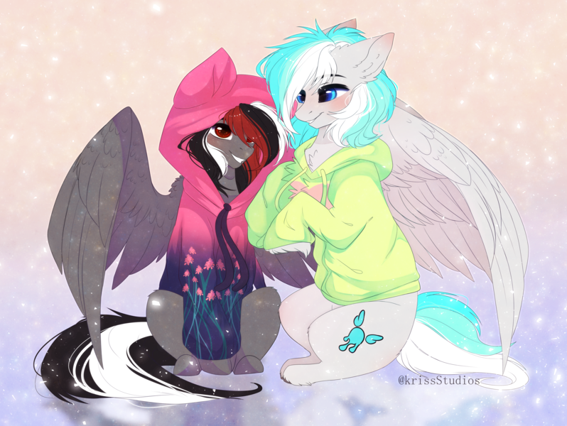 Size: 4520x3400 | Tagged: safe, artist:krissstudios, derpibooru import, oc, unofficial characters only, pegasus, pony, clothes, female, hoodie, image, mare, png