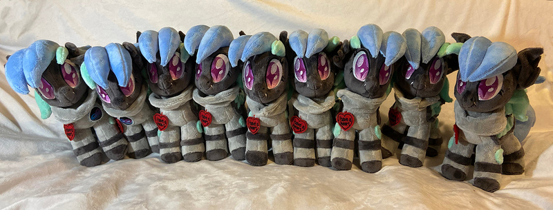 Size: 1500x571 | Tagged: safe, derpibooru import, oc, oc:moondrive, image, irl, jpeg, photo, plushie, rubronycon