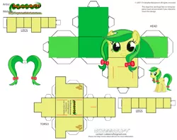 Size: 1125x889 | Tagged: safe, derpibooru import, apple fritter, earth pony, pony, apple family member, craft, cubeecraft, image, papercraft, png