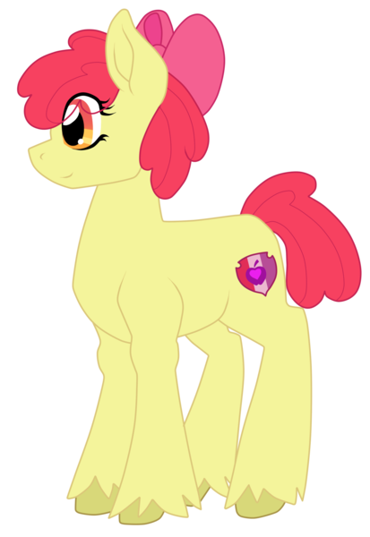 Size: 1397x2029 | Tagged: safe, artist:glacierfrostclaw, derpibooru import, apple bloom, earth pony, pony, eye clipping through hair, female, filly, image, looking left, png, simple background, solo, transparent background, unshorn fetlocks