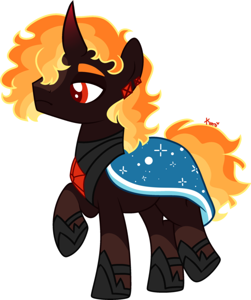 Size: 2404x2871 | Tagged: safe, artist:kurosawakuro, derpibooru import, oc, pony, unicorn, cloak, clothes, image, male, png, simple background, solo, stallion, transparent background