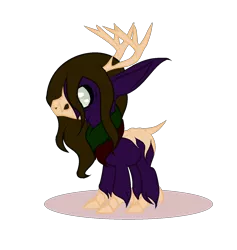 Size: 1273x1345 | Tagged: safe, artist:aonairfaol, derpibooru import, oc, unofficial characters only, hybrid, pony, wendigo, wendingo pony, antlers, base used, image, png, simple background, solo, transparent background