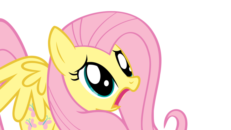 Size: 1920x1080 | Tagged: safe, artist:danbackslide7, derpibooru import, edit, edited screencap, screencap, vector edit, fluttershy, pegasus, pony, adorable distress, cute, d:, female, frown, horrified, image, mare, open mouth, png, shocked, shyabetes, simple background, solo, spread wings, transparent background, vector, wings