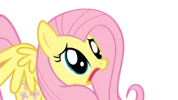 Size: 1920x1080 | Tagged: safe, artist:danbackslide7, derpibooru import, edit, edited screencap, screencap, vector edit, fluttershy, pegasus, pony, adorable distress, cute, d:, female, frown, horrified, image, mare, open mouth, png, shocked, shyabetes, simple background, solo, spread wings, transparent background, vector, wings