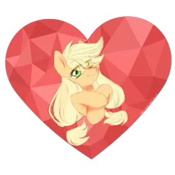 Size: 2200x2200 | Tagged: safe, artist:chickenbrony, derpibooru import, applejack, earth pony, pony, image, looking at you, png, smiling, solo