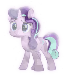 Size: 1691x1976 | Tagged: safe, artist:lincolnbrewsterfan, derpibooru import, starlight glimmer, crystal pony, pony, unicorn, a horse shoe-in, my little pony: the movie, .svg available, alternate hairstyle, alternate tailstyle, beautiful, bedroom eyes, blue eyes, crystallized, derpibooru exclusive, female, glow, gradient mane, gradient tail, happy, horn, image, inkscape, lidded eyes, looking forward, mane, mare, movie accurate, moviefied, png, show moviefied, simple background, smiling, smirk, solo, sparkles, standing, tail, transparent background, vector