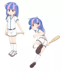 Size: 1449x1655 | Tagged: safe, artist:pestil, banned from derpibooru, wind sprint, human, baseball bat, baseball jersey, explicit source, female, humanized, image, png, simple background, solo, underage, white background