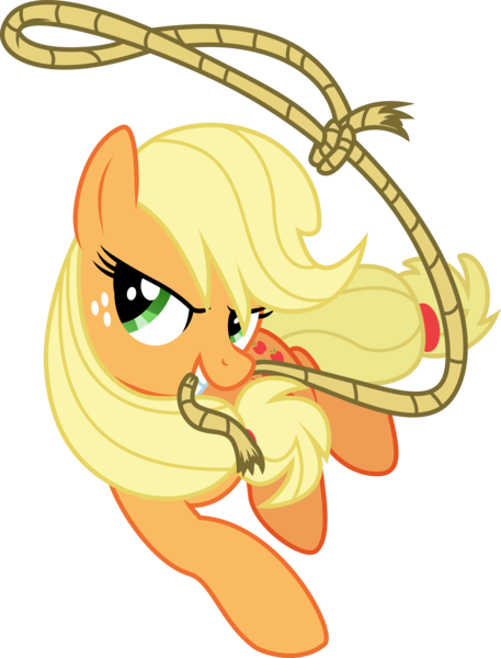 Size: 6000x7884 | Tagged: safe, artist:twilirity, artist:yanoda, derpibooru import, applejack, earth pony, pony, fighting is magic, .svg available, absurd resolution, applejack's hat, community related, cowboy hat, cutie mark, female, freckles, hat, image, lasso, main menu, mare, mouth hold, png, pose, rope, simple background, solo, stetson, transparent background, vector