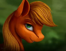 Size: 1024x792 | Tagged: safe, artist:allforyouart, derpibooru import, applejack, earth pony, pony, bust, female, image, jpeg, portrait, profile, solo