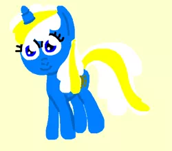 Size: 623x548 | Tagged: safe, artist:boyiepony34, derpibooru import, sunbeam, pony, unicorn, adorabeam, cute, female, g1, g1 to g4, g4, generation leap, image, mare, png, simple background, smiling, solo, tan background