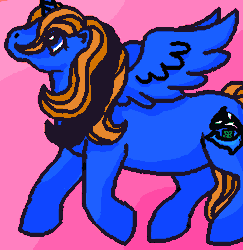 Size: 295x304 | Tagged: safe, derpibooru import, oc, oc:teddy-chan, alicorn, alicorn oc, g1, gif, horn, image, wings