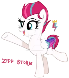Size: 1280x1446 | Tagged: safe, artist:hate-love12, derpibooru import, zipp storm, pegasus, pony, base used, deviantart watermark, female, g5, g5 to g4, generation leap, image, mare, obtrusive watermark, png, simple background, solo, transparent background, watermark