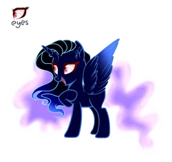 Size: 1280x1207 | Tagged: safe, artist:stardustshadowsentry, derpibooru import, alicorn, pony, female, image, mare, offspring, parent:nightmare moon, parent:tantabus, png, simple background, solo, transparent background