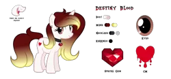 Size: 2300x1067 | Tagged: safe, artist:darbypop1, derpibooru import, oc, oc:destiny blood, pony, unicorn, female, image, mare, png, simple background, solo, transparent background