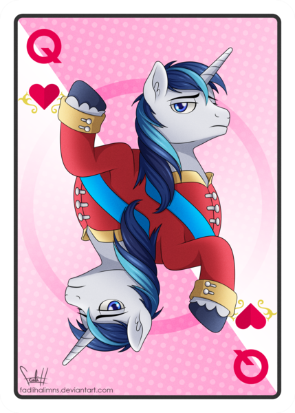 Size: 2143x3000 | Tagged: safe, artist:fadlihalimns, derpibooru import, shining armor, pony, unicorn, card, image, male, png, poker, stallion